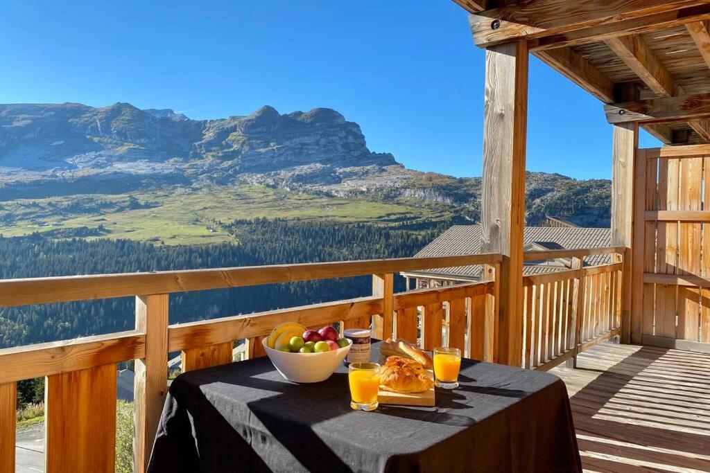 Vue Panoramique Sur Les Montagnes Plein Sud - T2 Skis Aux Pieds, Piscine & Spa Flaine Zewnętrze zdjęcie