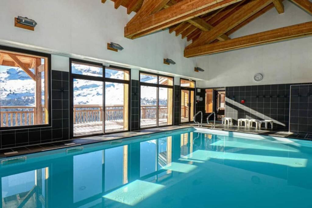 Vue Panoramique Sur Les Montagnes Plein Sud - T2 Skis Aux Pieds, Piscine & Spa Flaine Zewnętrze zdjęcie