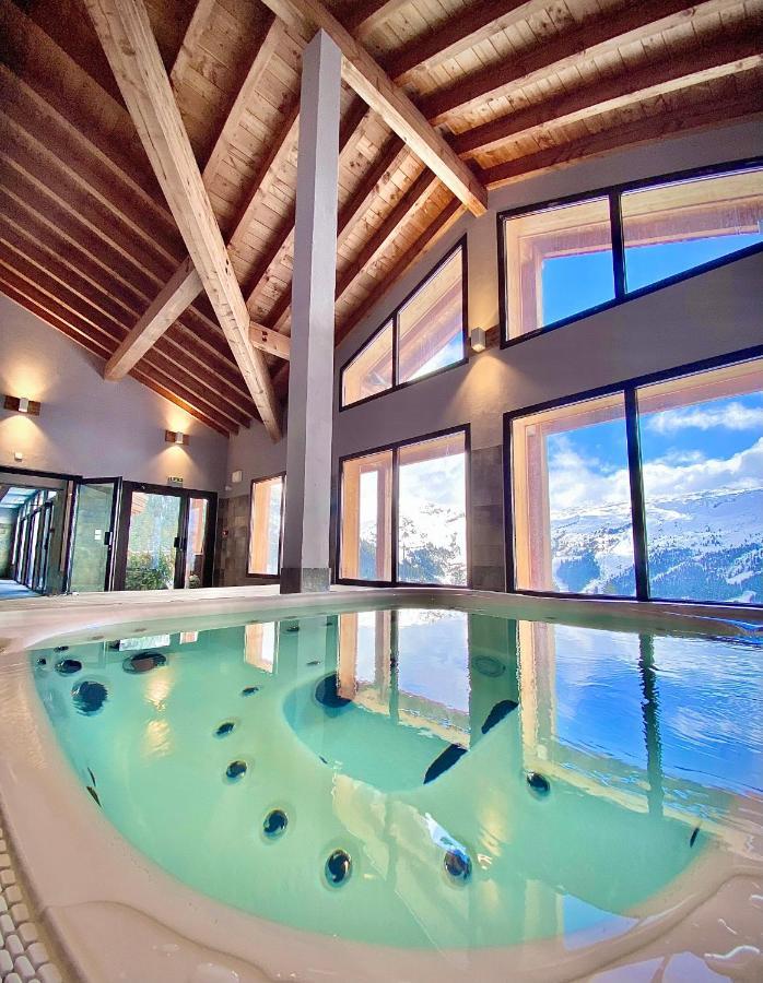 Vue Panoramique Sur Les Montagnes Plein Sud - T2 Skis Aux Pieds, Piscine & Spa Flaine Zewnętrze zdjęcie